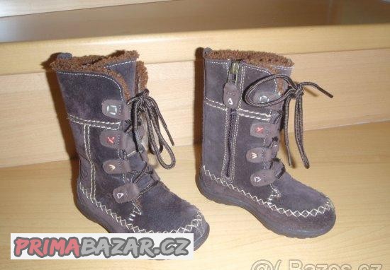 Dívčí KOZAČKY zn.TIMBERLAND vel. 22,5 WATERPROOF