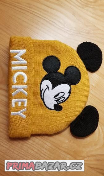 detska-zimni-cepice-mickey-zluta