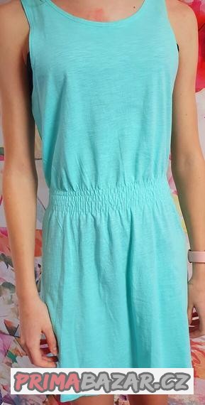 bavlnene-tyrkysove-saty-vel-10-12-let