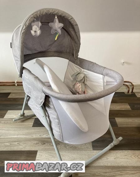 Kinderkraft Cestovní Postýlka 2 V 1, barva Lovi Grey NOVÁ