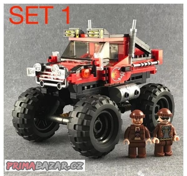 Offroad AUTÁ + figúrky - typ lego - nové, nehrané
