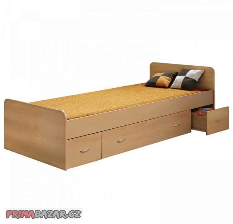 Valenda ulozna postel 3 suplata ATAN 200x90 buk