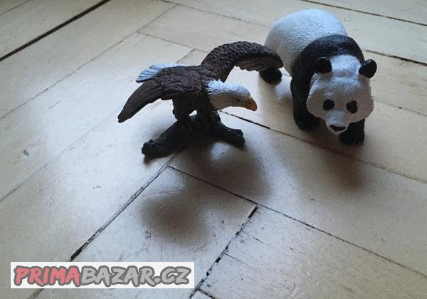 Schleich velká panda a mořský orel