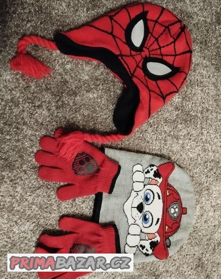 cepice-spiderman-a-cepice-a-rukavice-tlapkova-patrola