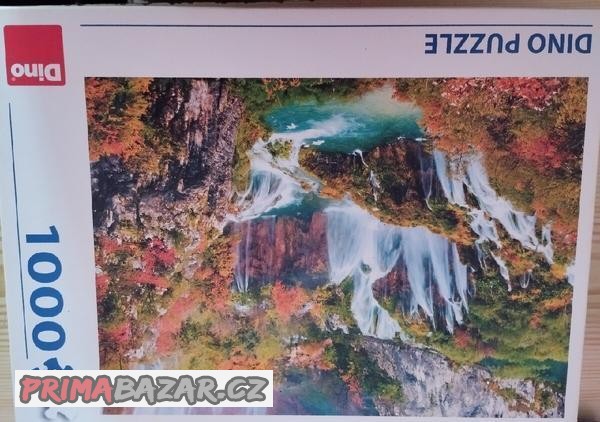 Puzzle, 100 dílků, vodopád a příroda