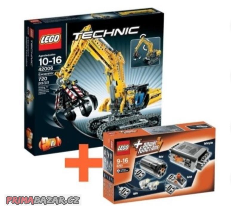 LEGO Technic 42006 Bagr+ včetně 8293 Power Functions