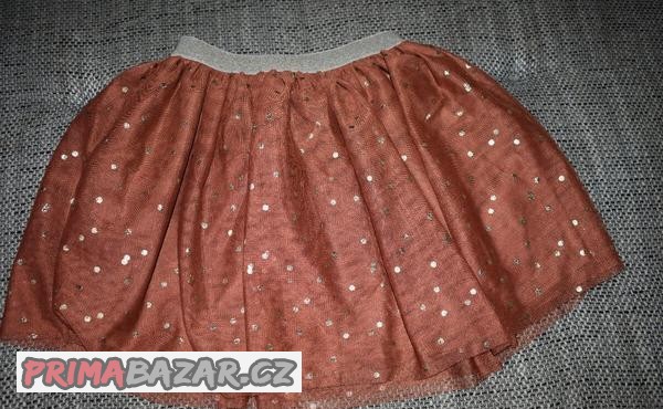 tylova-sukne-se-zlatymi-puntiky-h-m-128-134-140