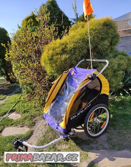 vozik-za-kolo-pro-2-deti-burley-encore-jako-novy