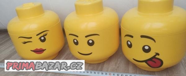 Lego ulozne boxy velke hlavy 3ks