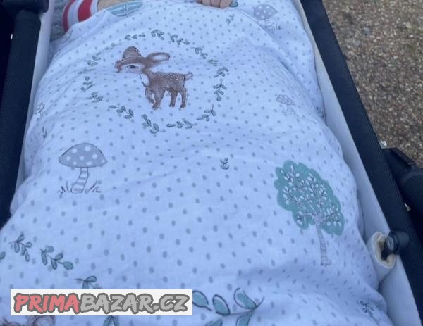 set-polstarek-deka-do-kocarku-vzor-bambi