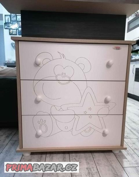 Nádherná komoda New Baby medvídek