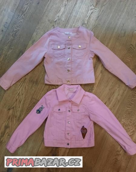 Dívčí bunda jeans H&M  vel 128