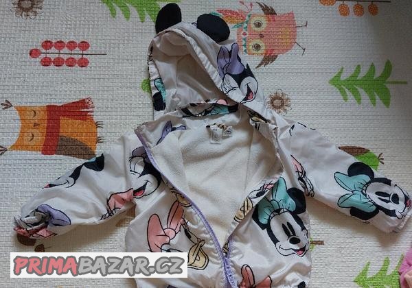 Dívčí bunda s fleecem H&M, vel.80