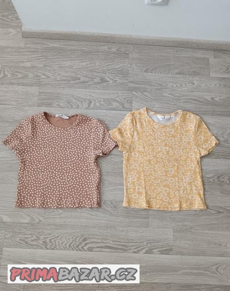 Trička H&M vel. 158/164