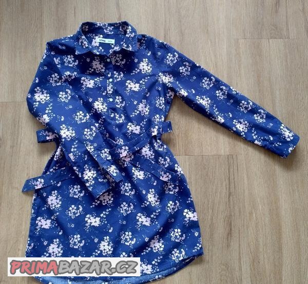 saty-divci-tm-modre-s-paskem-vel-134