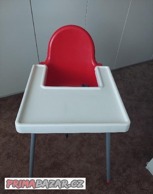 Prodám dětskou jídelní židličku, houpačku a stoličku
