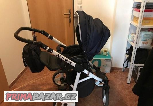 Kočárek Raf Pol Baby Lux Alu Way 3v1 v barvě navy Kočárek Raf Pol Baby Lux Alu Way 3v1 v barvě navy