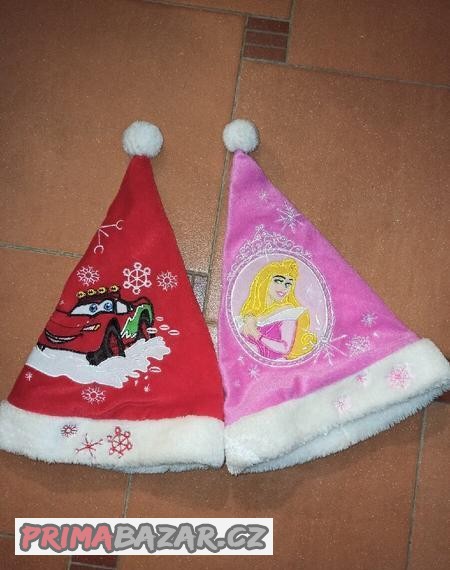 vanocni-cepice-santa-klaus-cars-princezna-disney