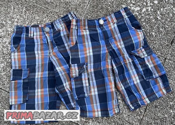 2x plátěné kraťasy s kapsami TCM vel. 128