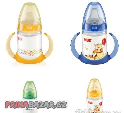 4x lahvička NUK FIRST CHOISE + 2x silikonová savička
