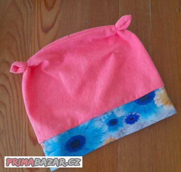 Nová bavlněná čepice Handmade, vel. 80/86