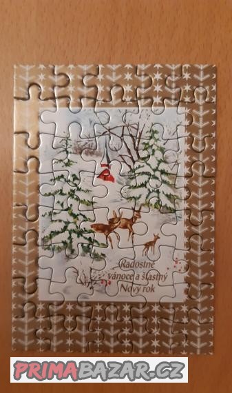 Vánoční puzzle  40 dílků