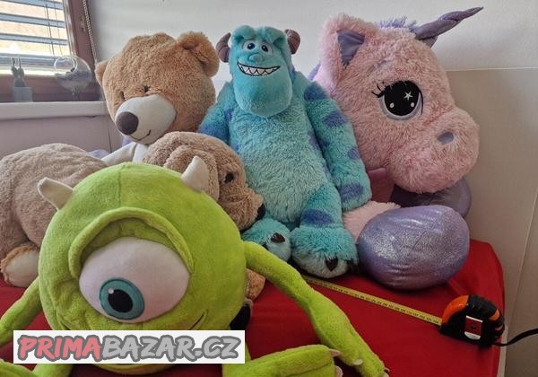 prodám plyšáky, jednorožec 130 cm a další, jako nové