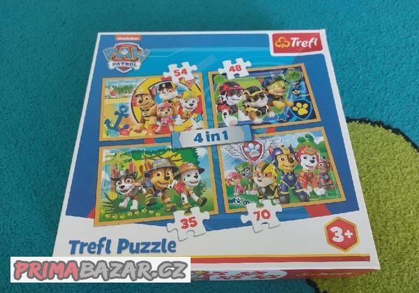 Puzzle Trefi 4v1 Tlapková patrola