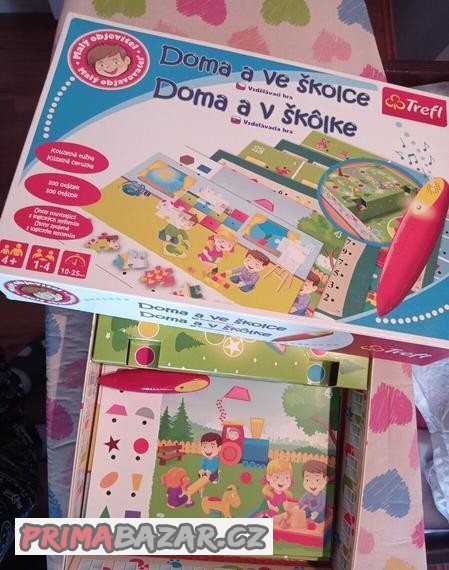 Dětská vzdělávací hra Doma a ve školce