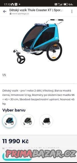 vozik-za-kolo-thule-coaster-xt-pro-dve-deti