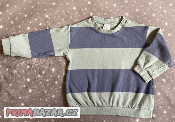 Pruhovana mikina H&M - velikost 80