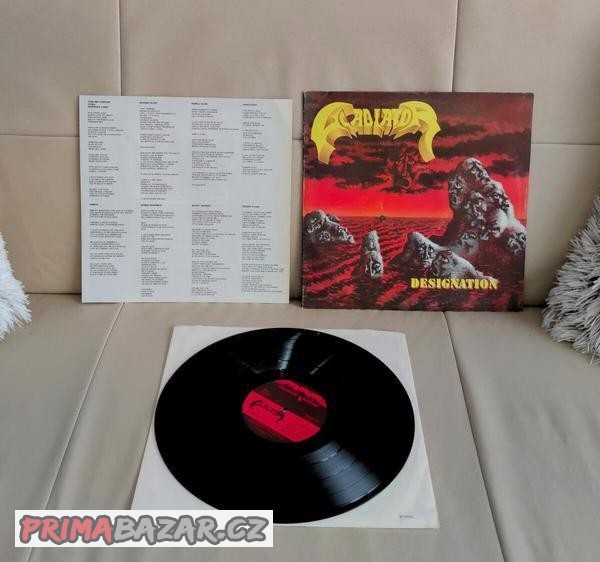 LP- GLADIATOR - Designation (album)´1992 + vsádka s texty /