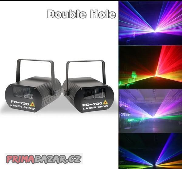 Double hole RGB laser