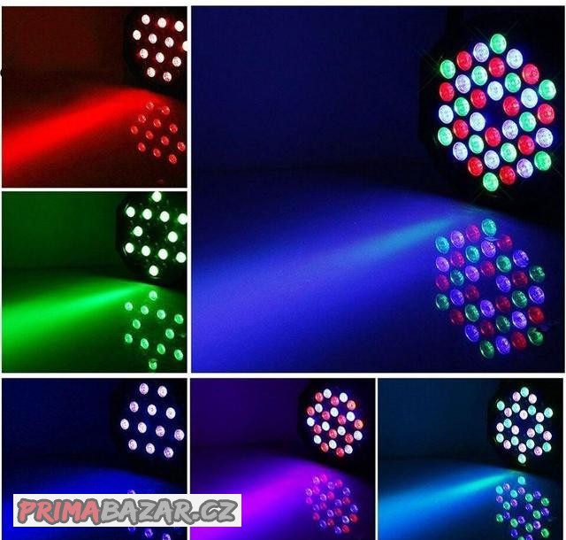 Led par set 2 kusy S dálk. ovladačem..Sound Mode DMX