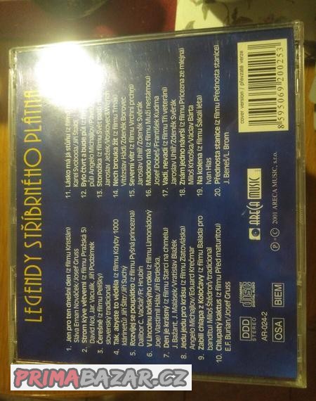 Prodávám cd Legendy Stříbrného Plátna v ideálním stavu