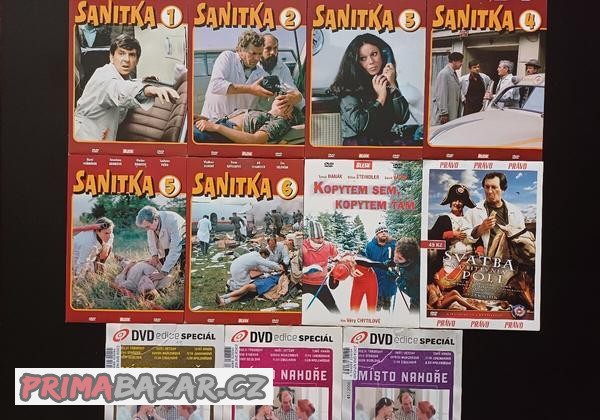 DVD originál české filmy 3 blu ray