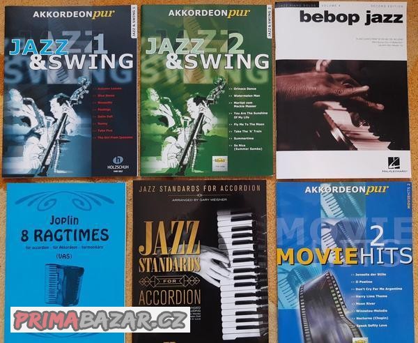 Noty jazz na akordeon - nové