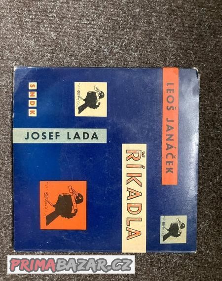 Vinil LP deska 45 Leoš Janáček Josef Lada Říkadla
