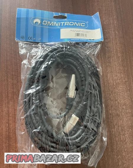 Kabel MC-100 XLR samec - XLR samice, černý, 10m