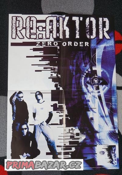 Prodám úplně nový plakát kapely Re:Aktor k albu Zero Order
