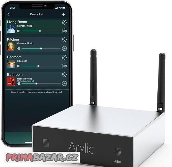 AirPlay,Bluetooth… stereo zesilovač 2x50W