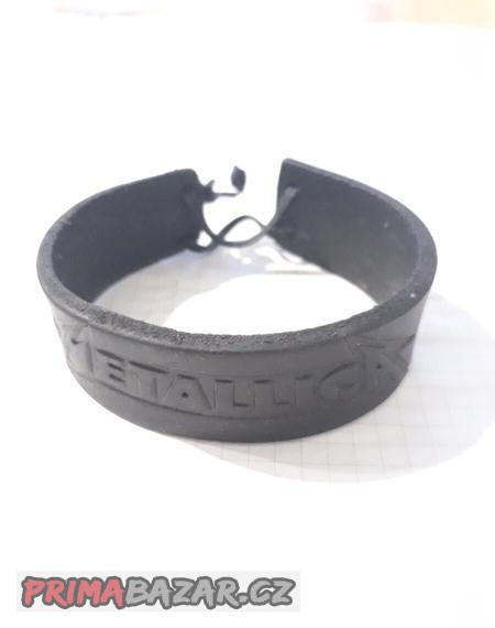 Kožený náramek METALLICA (od bubeníka)