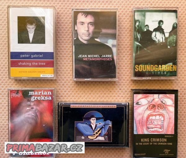 MC kazety - Jarre, Greksa, King Crimson