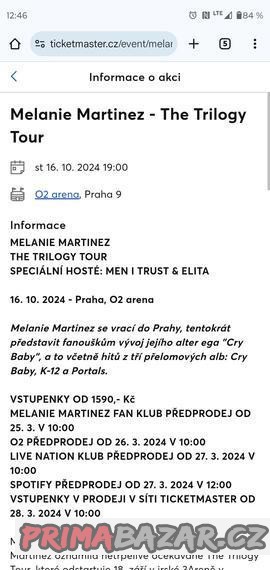 E-vstupenka Melanie Martinèz