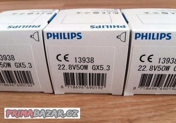 22,8V/50W, GX5,3 50mm, 750h, 13938XHP PHILIPS