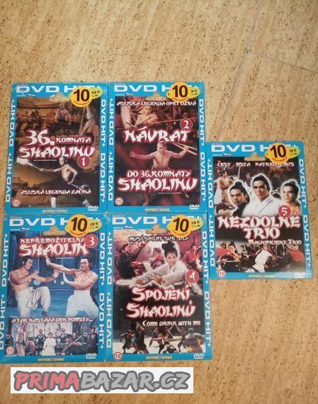 DVD 5 x klasické Kung-Fu filmy na téma Shaolin