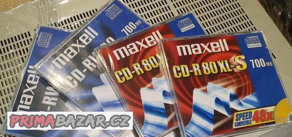 CD-R + CD-RW Maxell nové 4ks