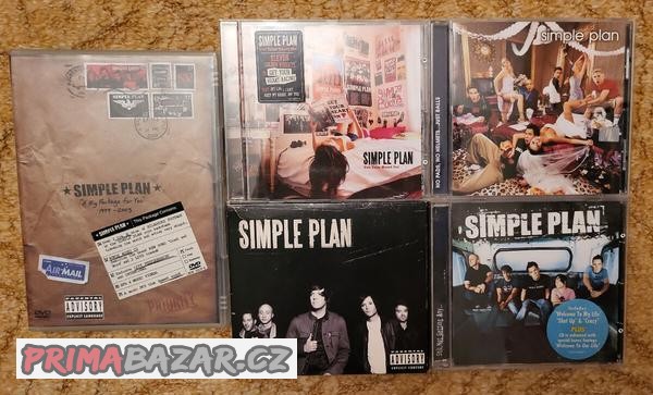 Kolekce DVD a CD Simple Plan (vc. unikatni kusy)