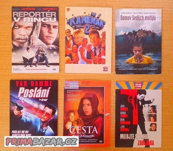 6 kusů DVD. CENA spolu za vše 1 EUR.