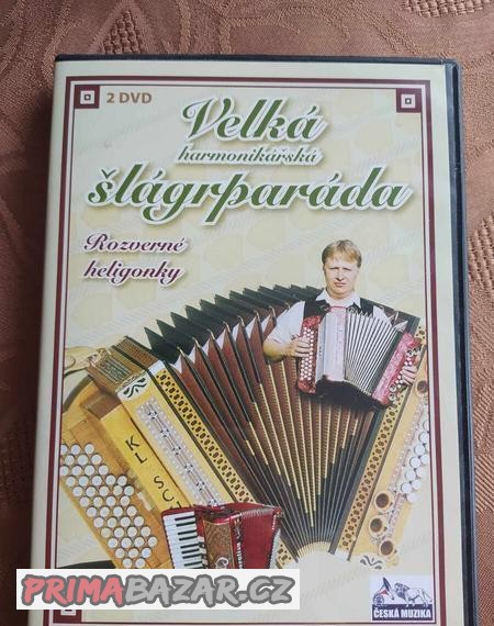 Velká harmonikářská šlágrparáda 10 DVD a 4 CD